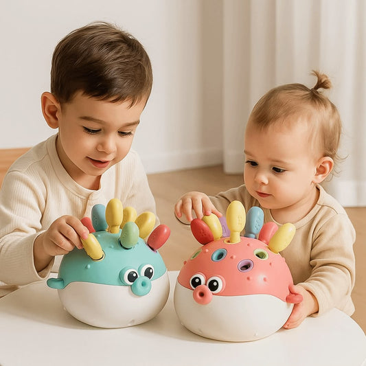 Pufferfish Building Toy for Kids – Fine Motor Skills & Color Matching Educational Montessori Toy