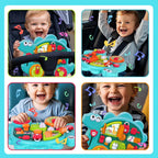 Dinosaur Busy Board Multi-Function Sensory Learning Activity Dino Car for Toddlers