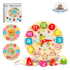 Seton Puzzle Clock Wooden Toy
