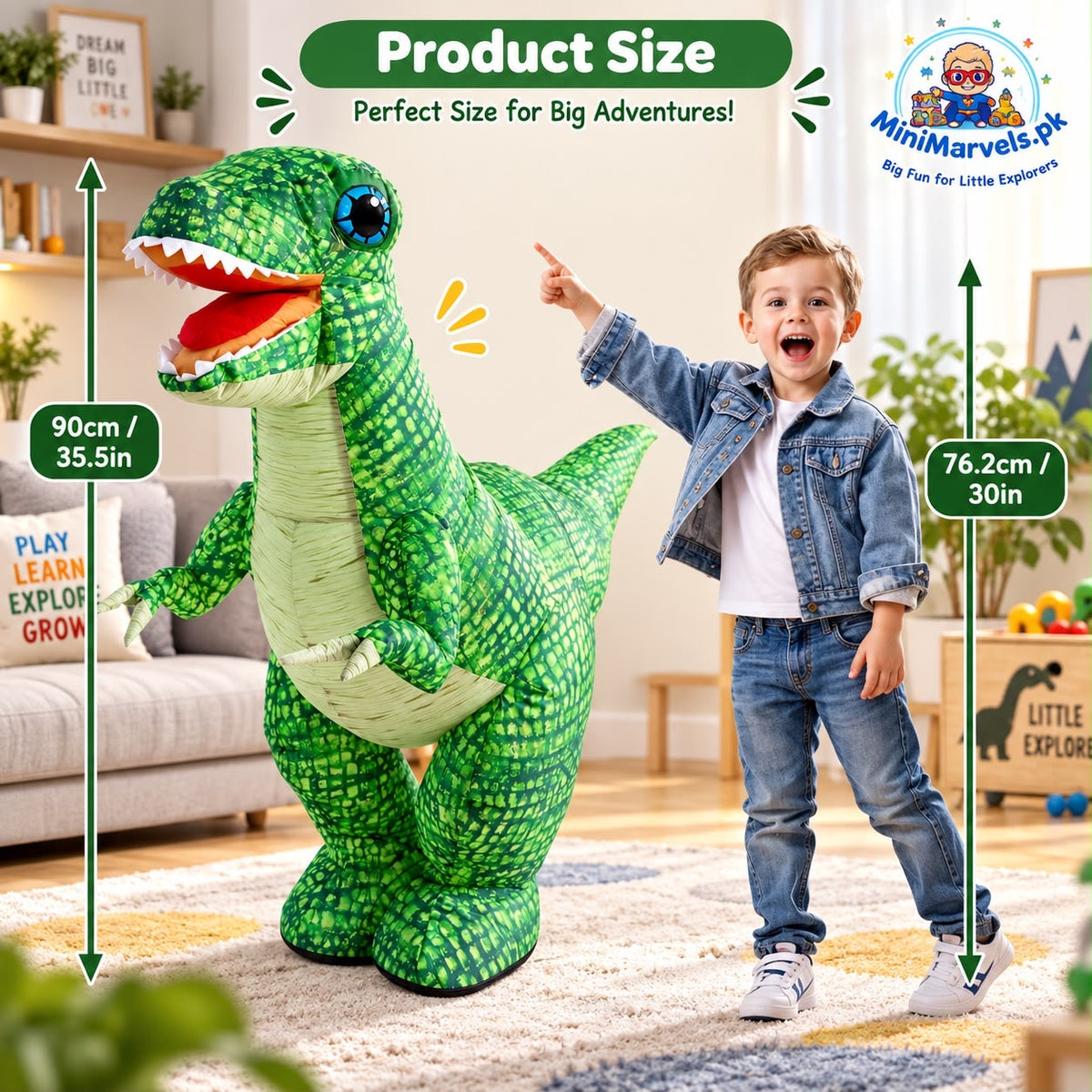 Inflatable Remote Control Dinosaur Toy