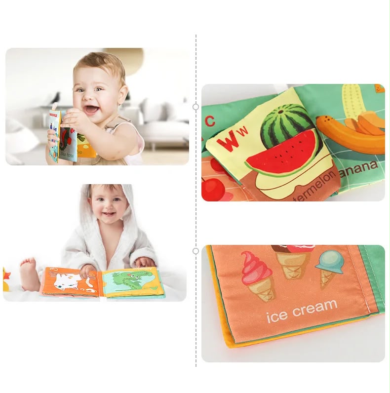 Fabric Cloth Books for Babies (Set of 6)