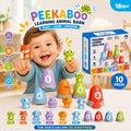Peekaboo Learning Animal Barn – Montessori Stacking & Animal Matching Toy for Toddlers