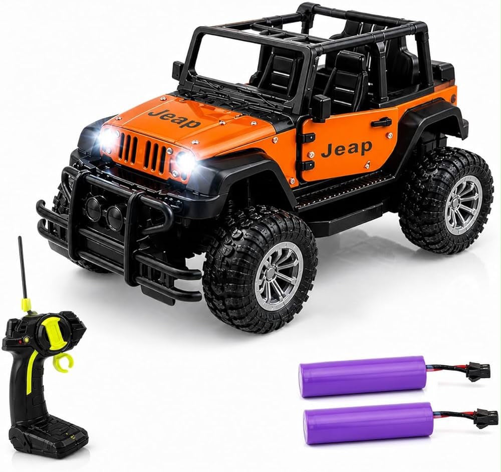 RC Off-Road Jeep Toy for Kids - Remote Control 4x4 Monster Truck