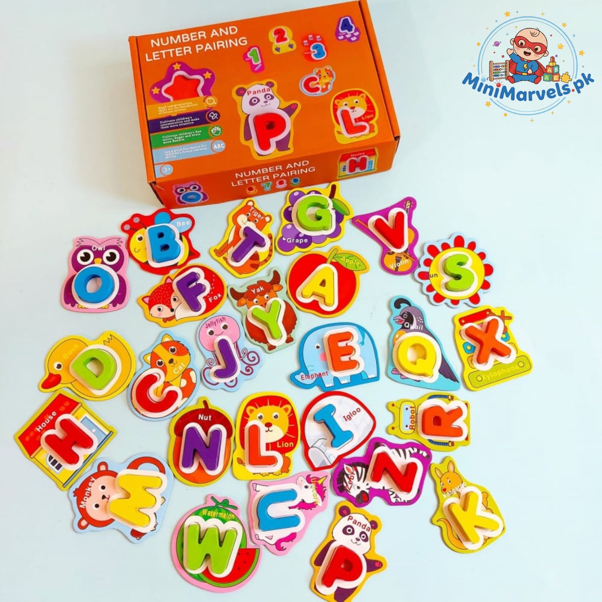 Numbers & Letters Educational Pairing Game for Kids