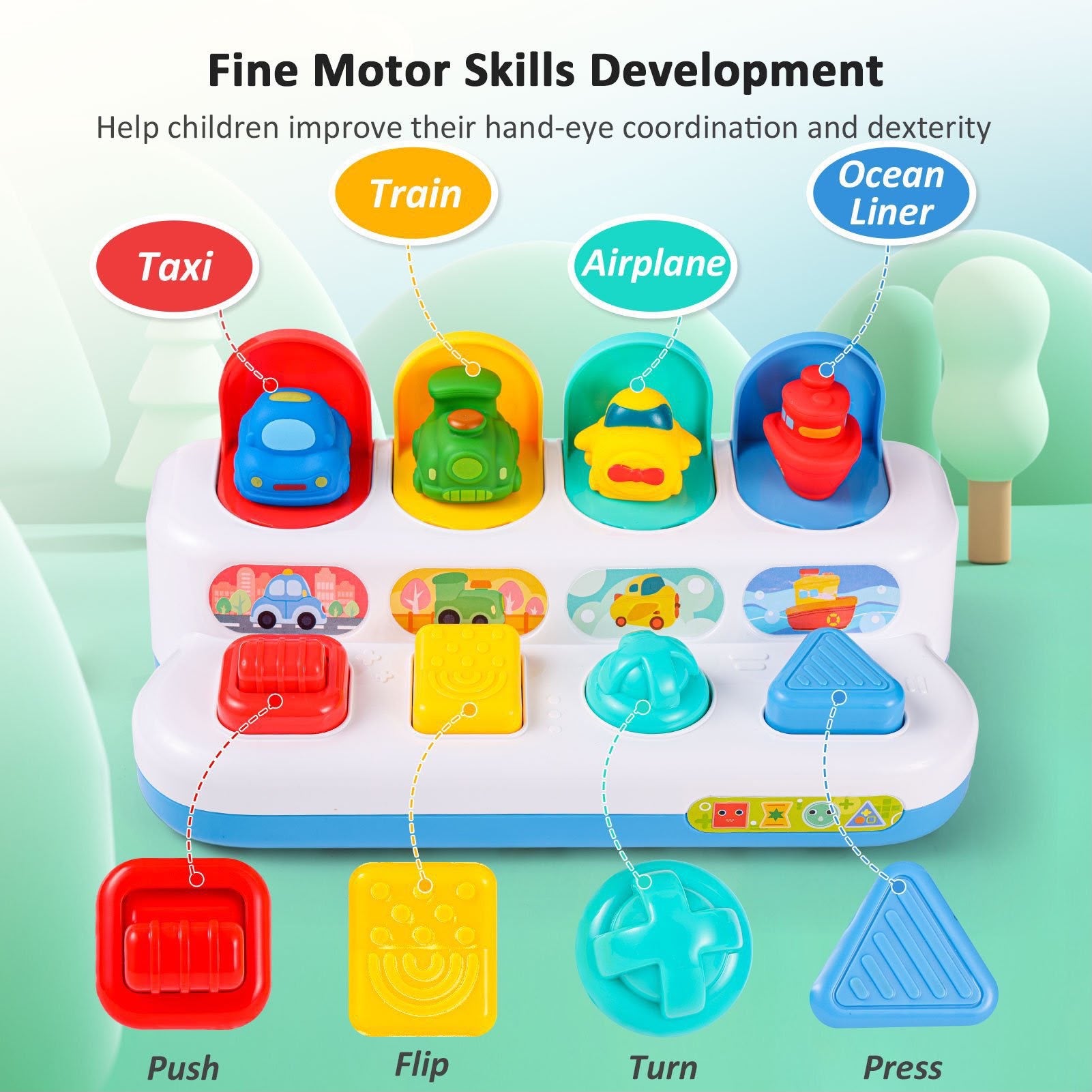 Pop-up Peekaboo Toy – Vehicles