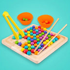 Wooden Rolling Chopsticks Bead Ball Activity
