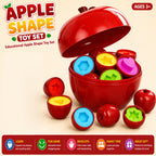 Apple Match Toy set Learning and Sorting Educational Game