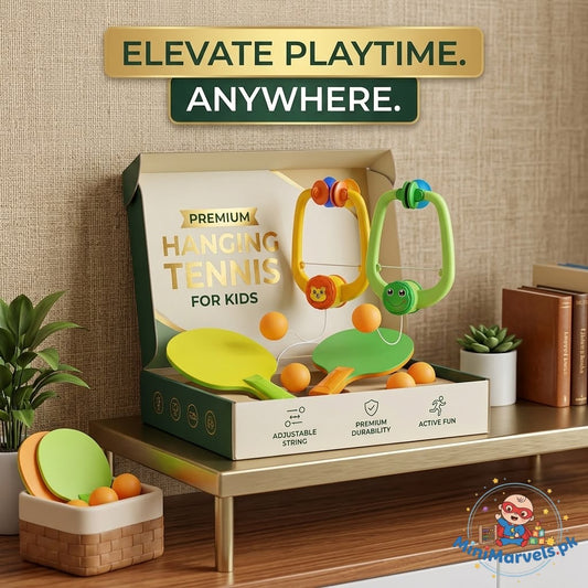 Hanging Table Tennis Trainer for Kids – Interactive Indoor Play Set with Adjustable String