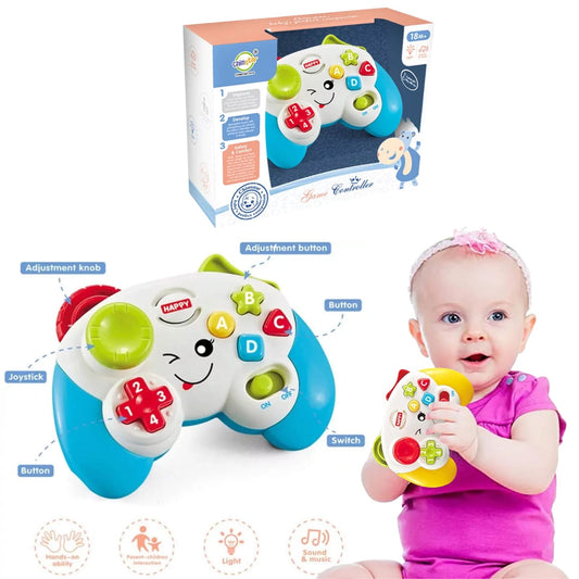 Baby Musical Game Controller Toy with Lights & Sounds – Educational Learning Toy for Toddlers 18+ Months