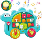 Dinosaur Busy Board Multi-Function Sensory Learning Activity Dino Car for Toddlers