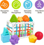 Sensory Shape Sorter Cube – Montessori Educational Toy for Toddlers