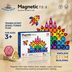 Magnetic Tiles Deluxe Set - Premium STEM Building Toy