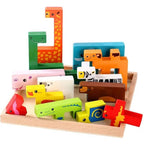 Wooden Animal Creative Wooden Puzzle Board