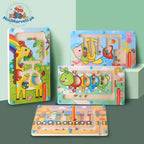 Wooden Magnetic Learning Maze Color Matching Board