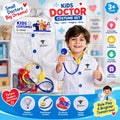 Kids Doctor Costume Role Play Set with Stethoscope | Doctor Dress-Up Kit 3+