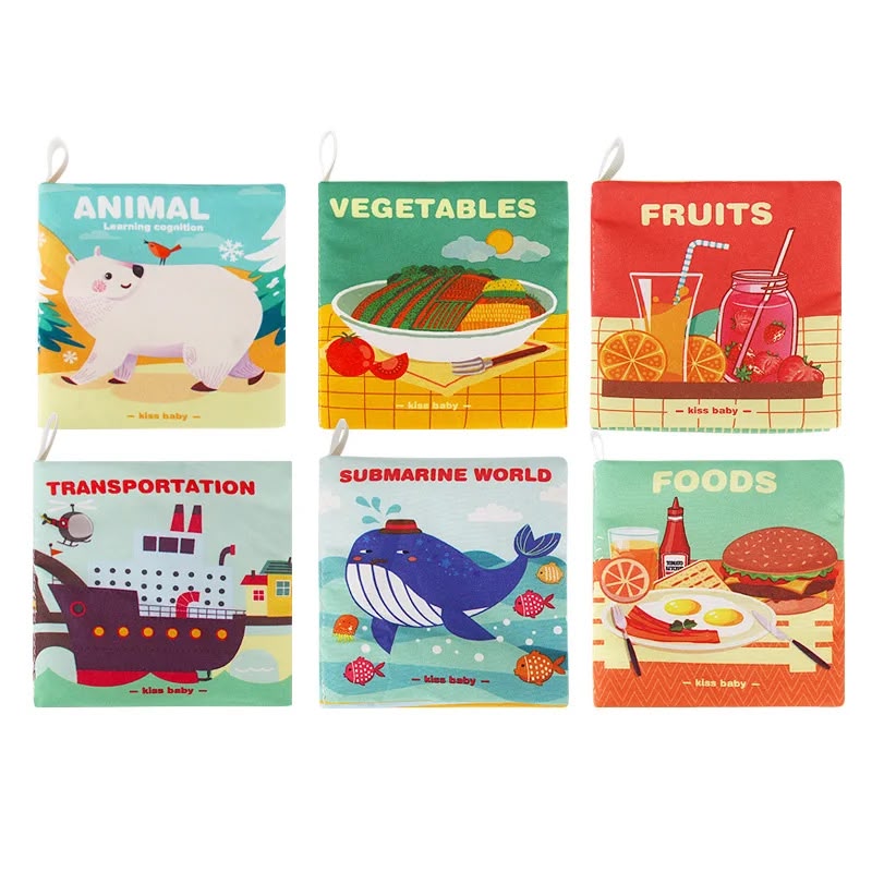 Fabric Cloth Books for Babies (Set of 6)