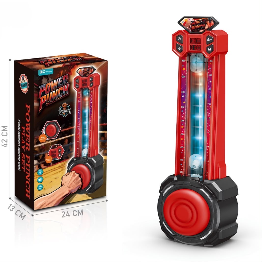 Power Punch Play Set, Musical Boxing Machine Wall Mounted Focus Training for Exercise Sports Gym