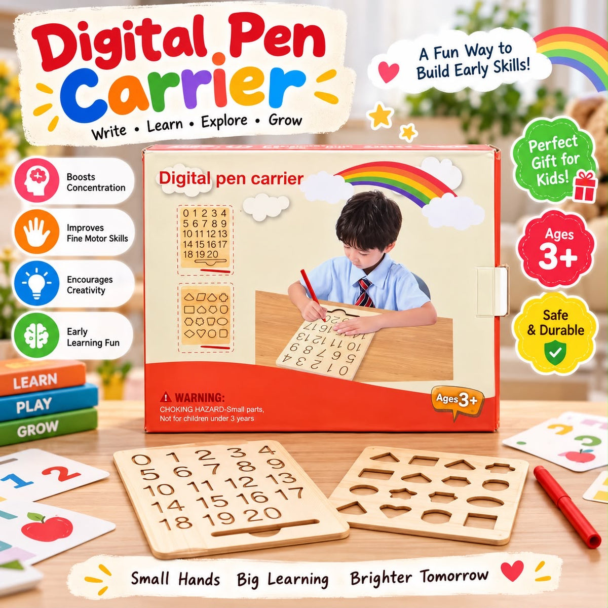 Digital Pen Carrier Educational Learning Toy for Kids