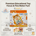 Magnetic Dot Art Board for Kids - Mini Cat Magnetic Drawing Board with Stylus Pen