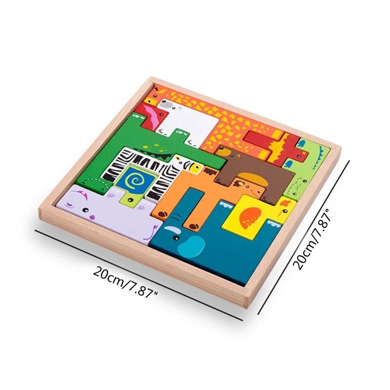 Wooden Animal Creative Wooden Puzzle Board