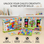 Mushroom Nails 3D Pegboard Puzzle – Educational Toy for Toddlers