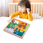 Wooden Animal Creative Wooden Puzzle Board