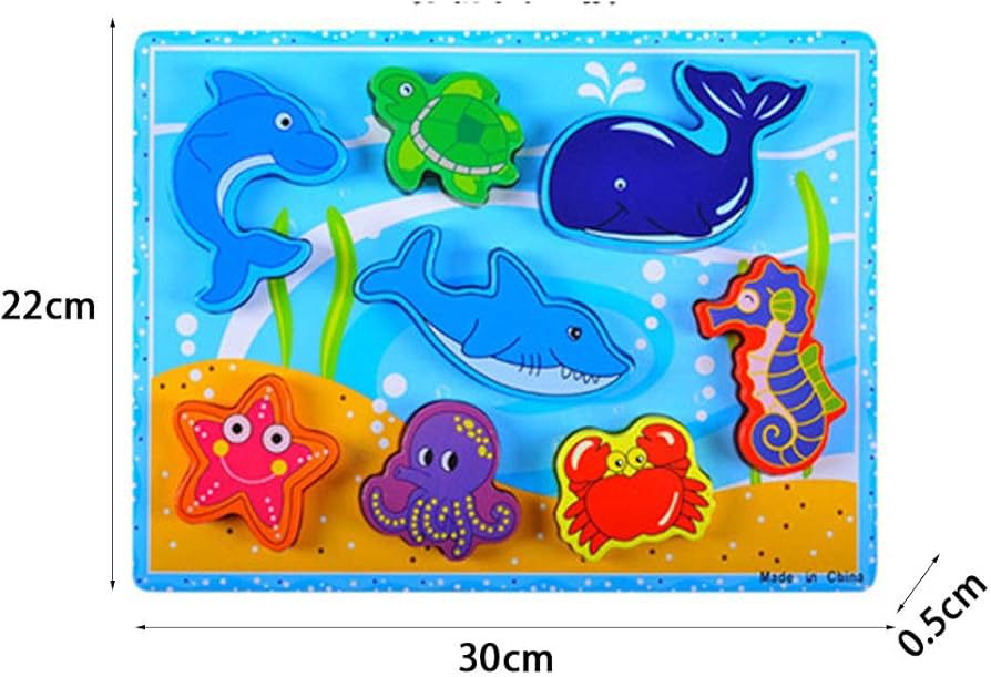 Wooden Chunky Ocean Puzzle