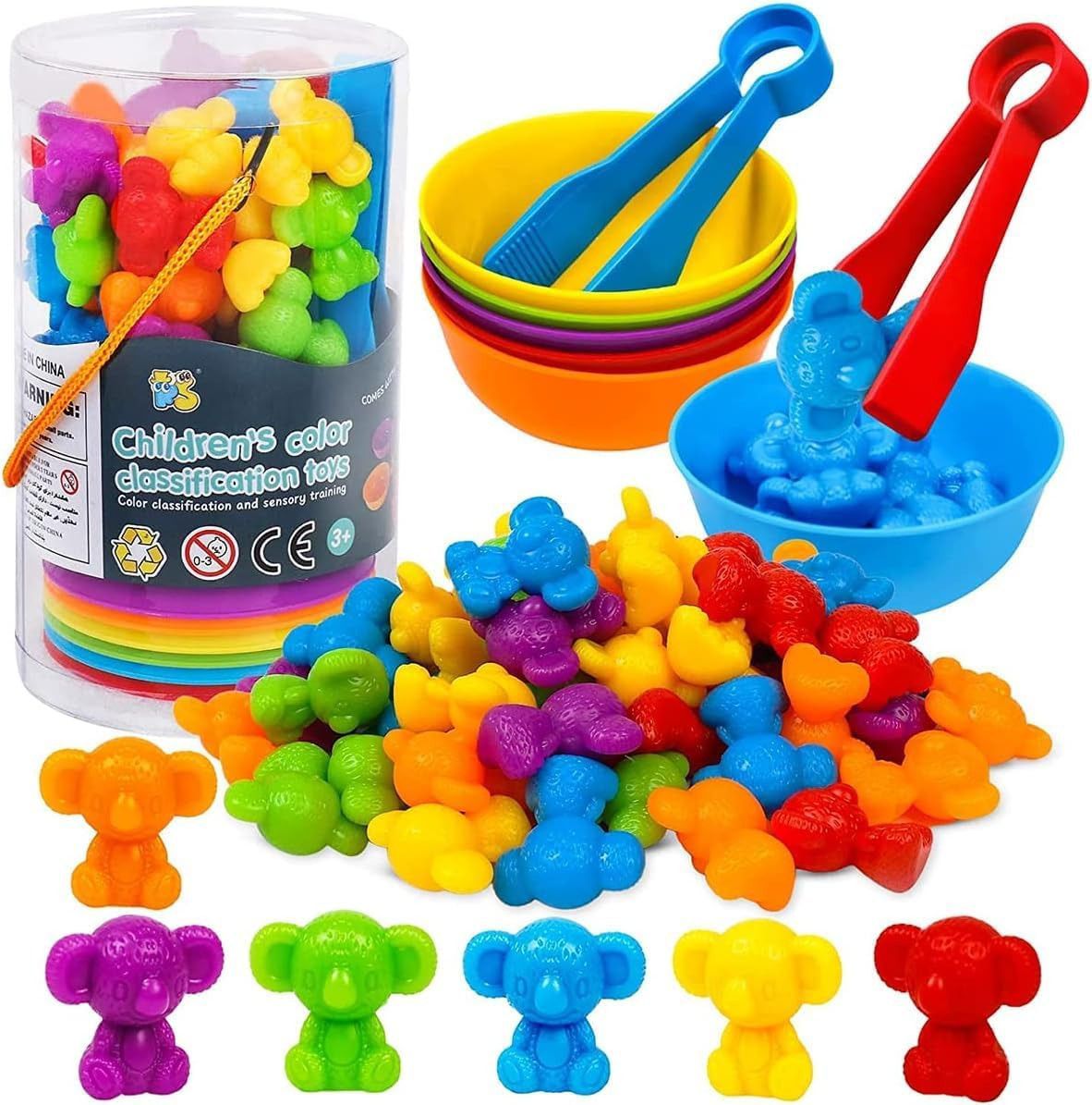Colorful Counting Bears with Matching Cups – Sort, Count & Color Recognition Learning Toy