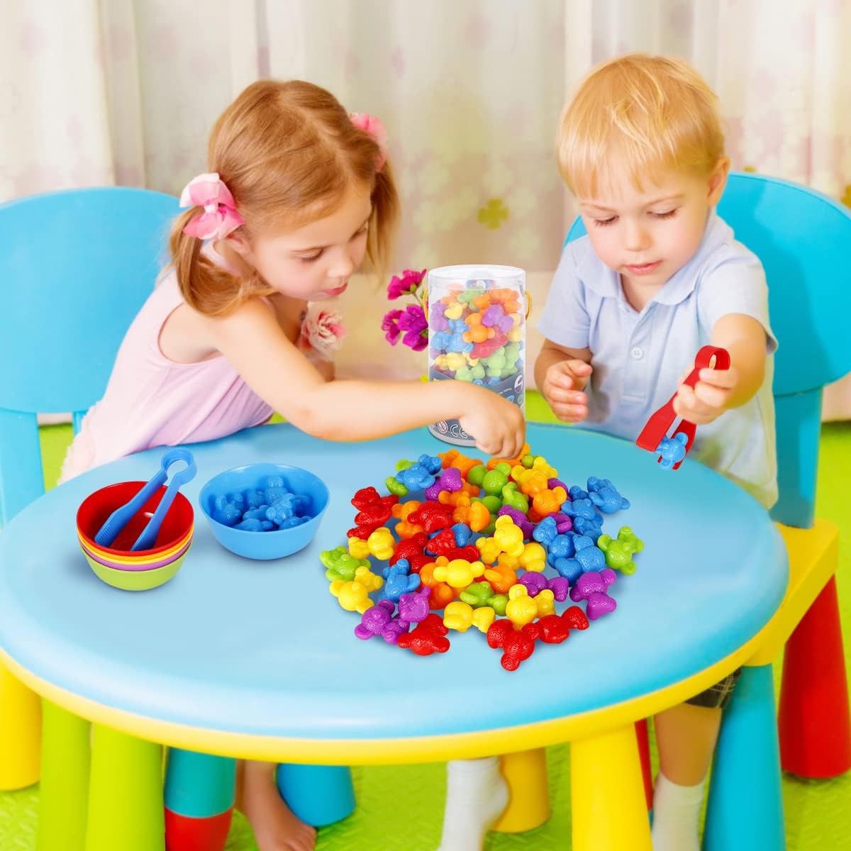 Colorful Counting Bears with Matching Cups – Sort, Count & Color Recognition Learning Toy