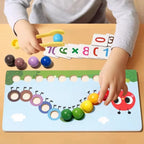 Caterpillar Learns math bead set Concentration training Early education children's toy