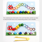 Caterpillar Learns math bead set Concentration training Early education children's toy
