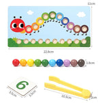 Caterpillar Learns math bead set Concentration training Early education children's toy