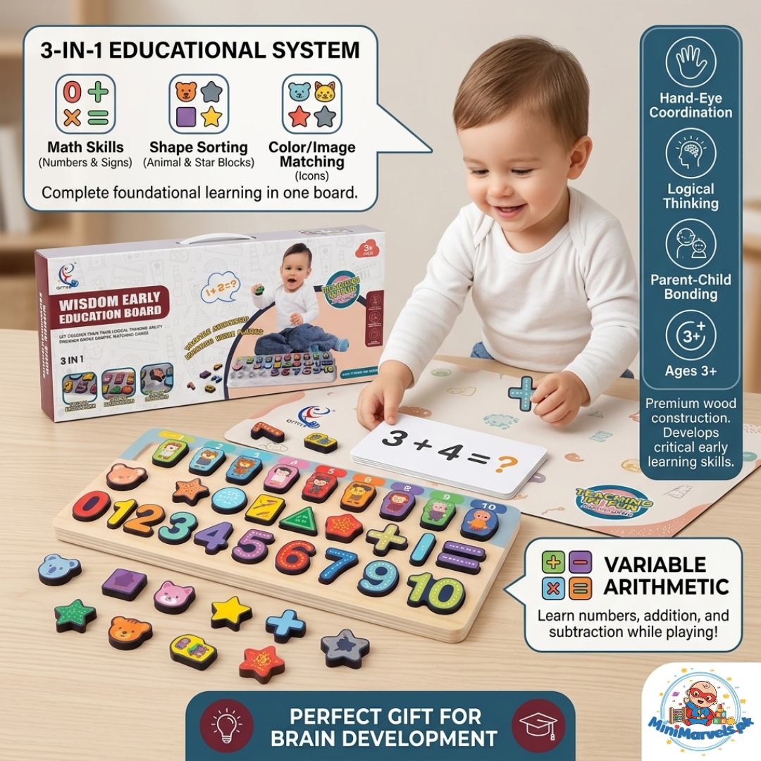 Wisdom Early Education Board 3-in-1