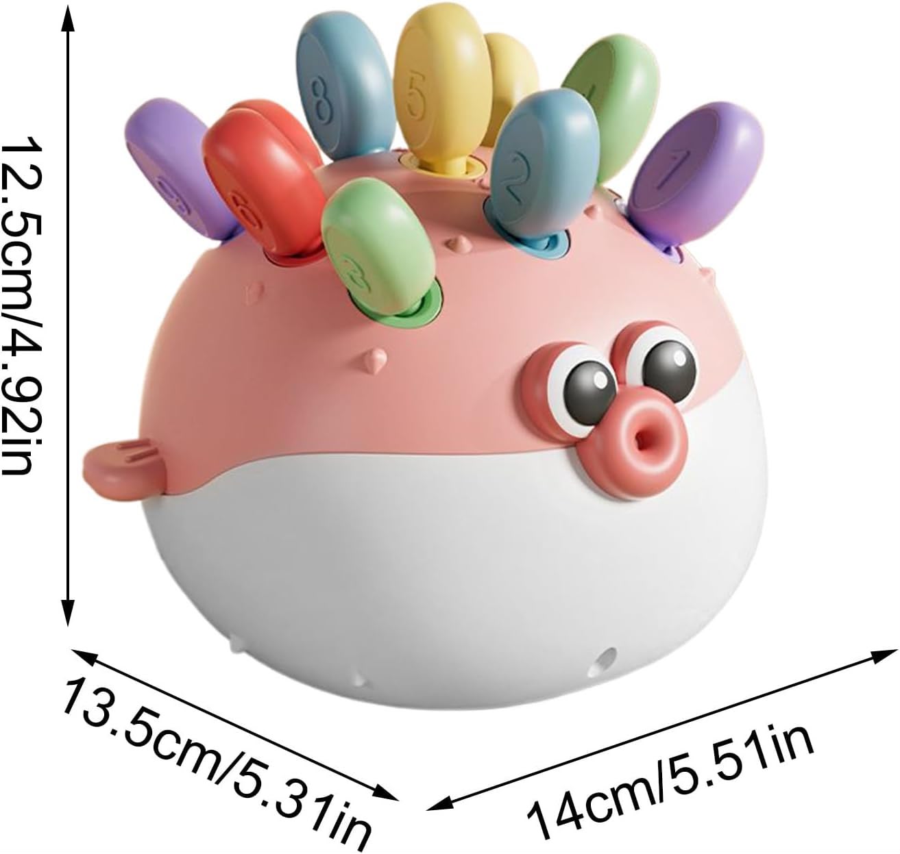 Pufferfish Building Toy for Kids – Fine Motor Skills & Color Matching Educational Montessori Toy