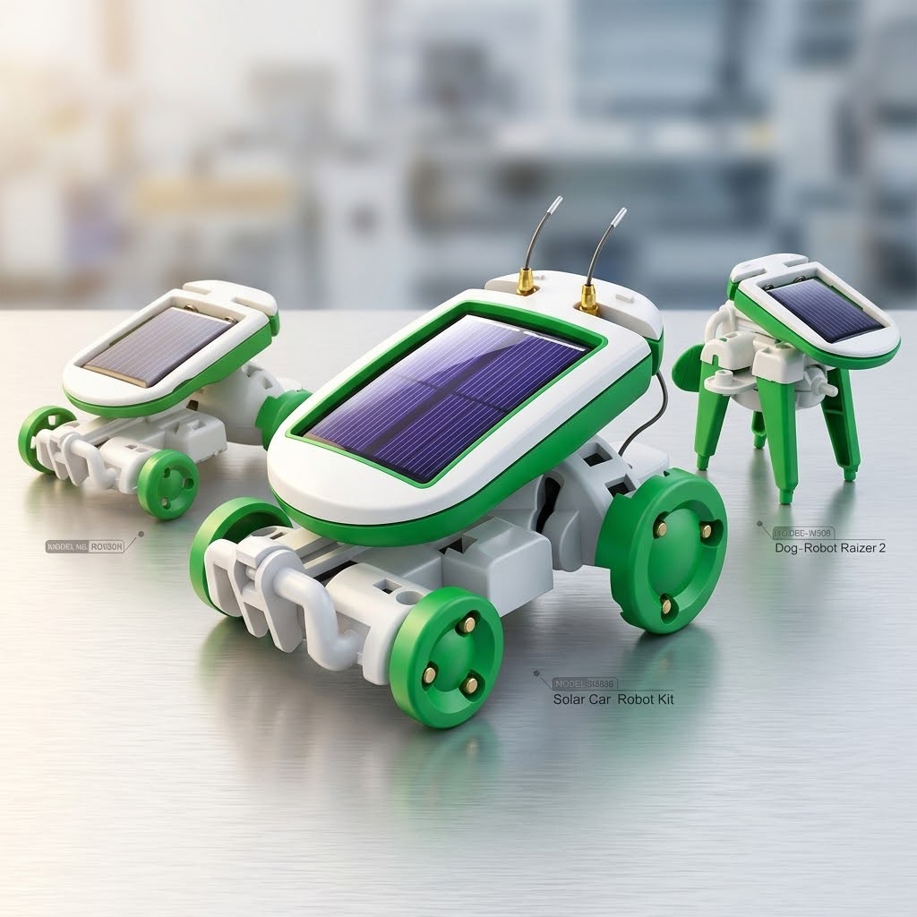 6-in-1 Solar Robot Kit | Educational STEM Building Toy for Kids