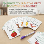 Write & Wipe Alphabet & Numbers Activity Card Set – 2 Pack