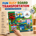 Fun Busy Board – Urban Transportation Educational Activity Board for Kids