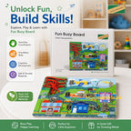 Fun Busy Board – Urban Transportation Educational Activity Board for Kids