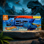 Dino Track Box – 2-in-1 Pull-Back Car & Dinosaur Launcher Toy