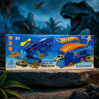 Dino Track Box – 2-in-1 Pull-Back Car & Dinosaur Launcher Toy
