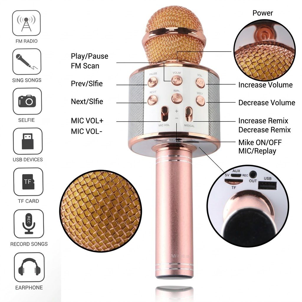 Wireless Microphone for Kids