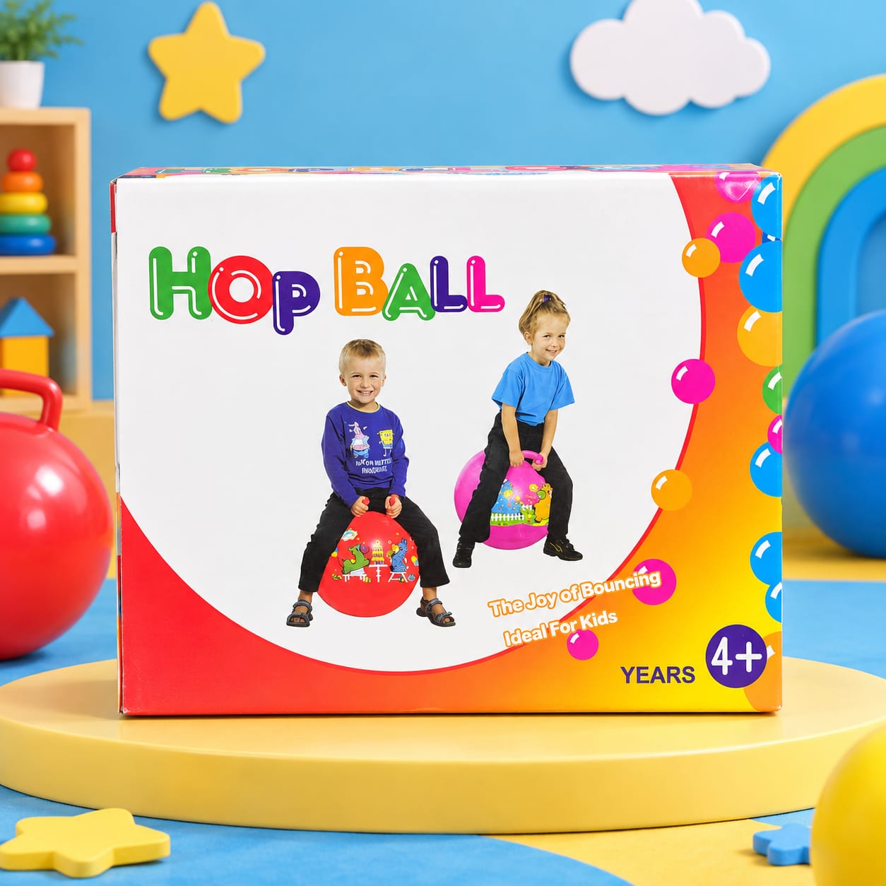 Hop Ball for Kids 4+ | Bouncing Exercise & Coordination Toy