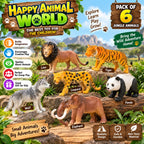 Pack of 6 Jungle Animals for Kids