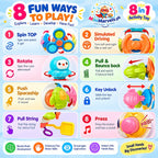 8-in-1 Activity Toy for Toddlers – Interactive Educational Sensory Learning Toy