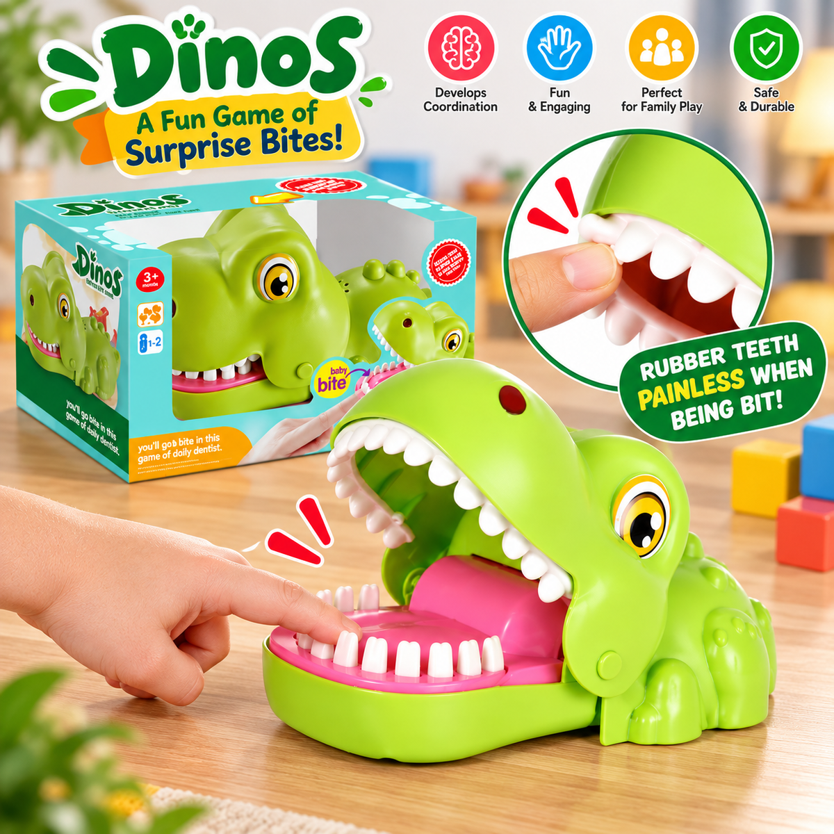 Dino Bite Game – Fun Surprise Bite Toy for Kids