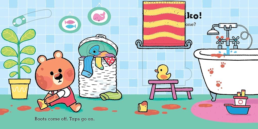 Uh-Oh, Niko: Bathtime: a push, pull and slide story