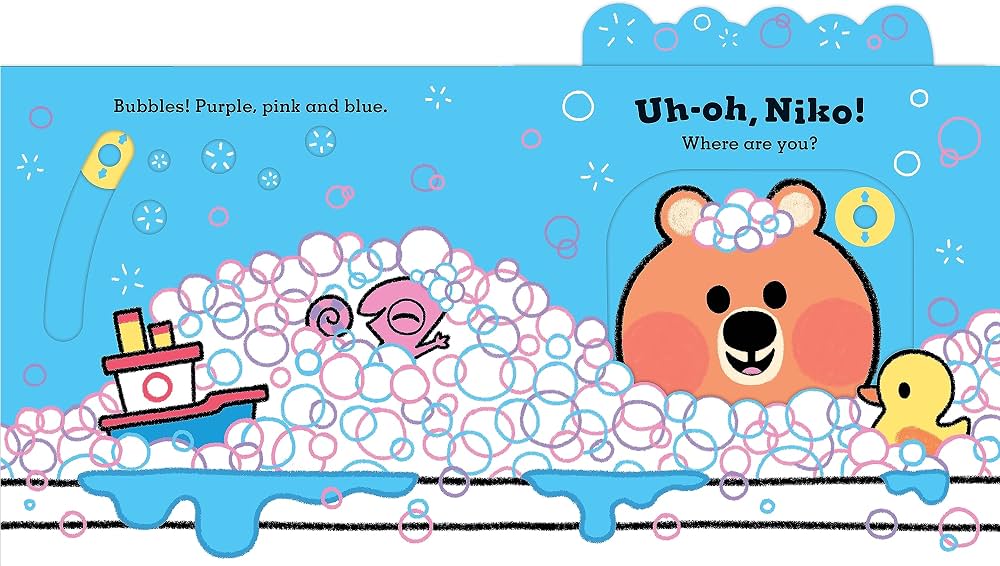 Uh-Oh, Niko: Bathtime: a push, pull and slide story