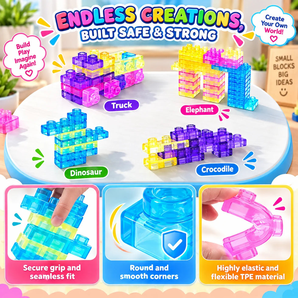 Jelly Gummy Blocks - 40 Pcs