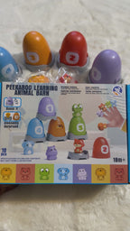 Peekaboo Learning Animal Barn – Montessori Stacking & Animal Matching Toy for Toddlers