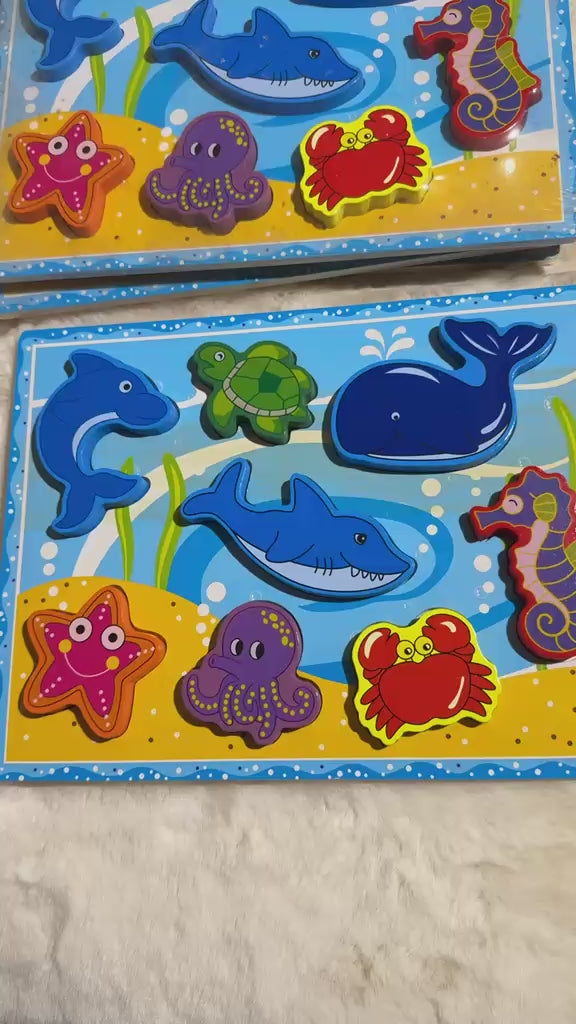 Wooden Chunky Ocean Puzzle